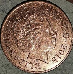 İNGİLTERE 2015   2 PENCE