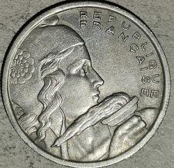 FRANSA   1955    100 FRANK