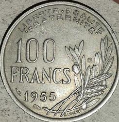 FRANSA   1955    100 FRANK