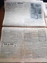 Cumhuriyet Gazetesi - 26 Nisan 1940 - Şimdi De Sıra İsveçe Mi Geldi Yazan Yunus Nadi Köşe Yazısı - Berlin'de Esrarlı Hava - Son Mussolini Hitler Mülakatına Sahne Olan Meşhur Brenner Geçidi Ve İki Şef Fotoğraf - Bütün Norveç Cephelerinde Son Harekatı Gösterir Harita - Başvekil Doktor Refik Saydam Saydam Şarka Gitti - Londra'daki Muazzam Merasimde Türk Kahramanları Anıldı - Balat Ve Kasımpaşada Halk Hamamları Açıldı Fotoğraf - İzmir Halkevinin Mandolin Konseri Fotoğraf - Çocuk Mahkemeleri Yazan Safaeddin Karanakçı - Sosyalist İsviçre Zabit Ve Memurları Çıkarılıyor - Tiyatro İdraki Yazan Peyami Safa - Bruce Cabot Jacqueline Welles Ve Glenn Ford Benim Oğlum Suçludur Filminde Fotoğraf - Küçük Hikaye Bir Tereddüt Akşamı Behçet Rona - Milli Şef İsmet İnönü'nün Şefkati Fotoğraf - Berlin Radyosu Neşriyatı Kesti - Aşk Ve Macera Romanı İlk Ve Son Yazan Esad Mahmud Karakurt Yazı Dizisi - Güreş Takımı Bu Gün Mısıra Gidiyor - Gripin - Bağırsak Solucanlarına Karşı Santa