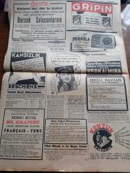 Cumhuriyet Gazetesi - 26 Nisan 1940 - Şimdi De Sıra İsveçe Mi Geldi Yazan Yunus Nadi Köşe Yazısı - Berlin'de Esrarlı Hava - Son Mussolini Hitler Mülakatına Sahne Olan Meşhur Brenner Geçidi Ve İki Şef Fotoğraf - Bütün Norveç Cephelerinde Son Harekatı Gösterir Harita - Başvekil Doktor Refik Saydam Saydam Şarka Gitti - Londra'daki Muazzam Merasimde Türk Kahramanları Anıldı - Balat Ve Kasımpaşada Halk Hamamları Açıldı Fotoğraf - İzmir Halkevinin Mandolin Konseri Fotoğraf - Çocuk Mahkemeleri Yazan Safaeddin Karanakçı - Sosyalist İsviçre Zabit Ve Memurları Çıkarılıyor - Tiyatro İdraki Yazan Peyami Safa - Bruce Cabot Jacqueline Welles Ve Glenn Ford Benim Oğlum Suçludur Filminde Fotoğraf - Küçük Hikaye Bir Tereddüt Akşamı Behçet Rona - Milli Şef İsmet İnönü'nün Şefkati Fotoğraf - Berlin Radyosu Neşriyatı Kesti - Aşk Ve Macera Romanı İlk Ve Son Yazan Esad Mahmud Karakurt Yazı Dizisi - Güreş Takımı Bu Gün Mısıra Gidiyor - Gripin - Bağırsak Solucanlarına Karşı Santa