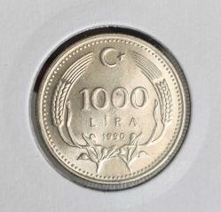 1000 LİRA 1990  ÇEVREMİZİ SEVELİM VE KORUYALIM
