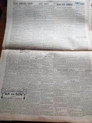 Cumhuriyet Gazetesi - 13 Haziran 1940 - İtalyan Müdahalesinden Sonra Vaziyet Yazan Nadir Nadi Köşe Yazısı - İtalya'ya Yapılan Hava Hücumları - İngiliz Tayyareleri Dün Şimali İtalya'da Torino Ve Genova Şehirlerini Bombardıman Ettiler - İtalyan Tayyareleri Malta Adasına Bir Akın Yaptılar - Paris'in Müdafaasına Başlandı - Amerika'nın Müttefiklere Yapacağı Geniş Yardım - Akdeniz'in Umumi Vaziyetini Gösteren Harita - Türkler Ve İngilizler Yazan Ziya Şakir Yazı Dizisi - Küçük Hikaye Devletler Hukuku İmtihanı Yazan Nuri Refik - Japonlar Uşang'ı İşgal Ettiler - Mısır İtalya İle Siyasi Münasebatını Kesti -  Aşk Ve Macera Romanı İlk Ve Son Yazan Esat Mahmut Karakurt Yazı Dizisi - Bu Hafta Yapılacak Milli Küme Maçları - İngiltere Harp Kupası Finali Oynandı - Fenerbahçe Vefa Maçını Nuri Bosut İdare Edecek - Lorel Hardi Kodeste Bugün Lale Sinemasında - Büyük Kovboy Filmi Goşolar Geliyor Bugün Saray Sinemasında - Alkatraz Kalesi Bugün Lale Sinemasında - Petrol Nizam - Gelincik Sigarası Çıktı