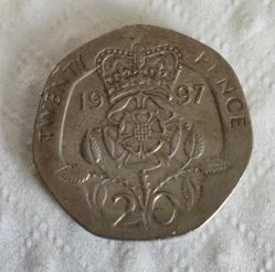 İNGİLTERE 20 PENCE 1997