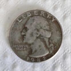 A.B.D  1/4  DOLAR 1982