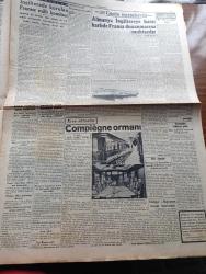Cumhuriyet Gazetesi - 25 Haziran 1940 - Buhranlı Bir Mütareke Yazan Yunus Nadi Köşe Yazısı - Sabahattin Karşı Saat 1,35 ten İtibaren Ordulara Ateşkes Emri Verildi - İtalya Fransa Mütarekesi Dün Akşam İmzalandı - Fransız İtalyan Mütarekesinin İmzalandığı Lanzoni Şatosu Fotoğraf - Harbin Son Günü Dün İtalyan Kıtaları Alplarda Neticesiz Bir Taarruza Geçtiler - Ticaret Vekili Nazmi Topçoğlu Tayyare İle Dün Ankara'ya Gitti - Dost Irak Nazırları Nuri Said Paşa Ve Naci Şevket Ankara'da - Tarihte Türkler Ve İngilizler Yazan Ziya Şakir Yazı Dizisi - Plajlar Canlanıyor - Küçük Hikaye Son Ders - Cenubi Amerika'da Yakalanan Komünistler - İngiltere'de Kurulan Fransız Milli Komitesi - Aşk Ve Macera Romanı İlk Ve Son Yazan Esat Mahmut Karakurt Yazı Dizisi - Bugünkü Radyo Programı - Günün Bulmacası - Reşat Nuri Güntekin'in Ölmez Eseri Taş Parçası Yeni Beşiktaş Bahçesinde - Türkiye İş Bankası - Gripten Sonra En Mükemmel Kuvvet İlacı Quinium Labarraque - Hamiyet Yüceses Her Akşam Belvü Bahçesinde