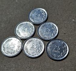 151// 25 Kuruş (1969) 6 adet