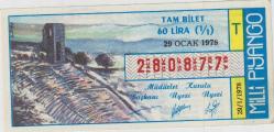 Milli Piyango Bileti 29 Ocak 1978 Tam T Harfi
