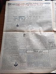 Cumhuriyet Gazetesi - 27 Haziran 1940 - Türkiye'nin Vaziyeti Yazan Yunus Nadi Köşe Yazısı - Türkiye Harb Harici Vaziyetini Bozmuyor - Cumhurreisimiz İsmet İnönü Başvekil Doktor Refik Saydamla At Yarışlarının Sonuncusunda Fotoğrafı - Hava Harbinin Şiddetlendi - Büyükada'daki Yangın Fotoğraf - Sovyet Rusya'da İş Saatleri Artırılıyor - İran Kabinesi İstifa Etti - Japonlar Hindiçinide İlerlediler - Tarihte Türkler Ve İngilizler Yazan Ziya Şakir Yazı Dizisi - Tarihten Yapraklar Çarhacı Ali Paşa Ve Kadı Tahir Efendi - Devlet Operasının İlk Temsili - Madam Butterfly Operasından Bir Sahne Fotoğraf - Aşk Ve Macera Romanı İlk Ve Son Yazan Esat Mahmut Karakurt Yazı Dizisi - Bahriyeye Selam Lale Sinemasında - Protejin Frengi ve Bel Soğukluğuna Karşı - Safiye Ayla Her Akşam Tepebaşı Belediye Bahçesinde - Türkiye Cumhuriyeti Ziraat Bankası - AEG Vantilatörleri - Poganni Kadın Orkestrası Her Akşam Taksim Kristal Yazlık Salonunda