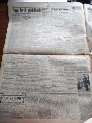 Cumhuriyet Gazetesi - 27 Haziran 1940 - Türkiye'nin Vaziyeti Yazan Yunus Nadi Köşe Yazısı - Türkiye Harb Harici Vaziyetini Bozmuyor - Cumhurreisimiz İsmet İnönü Başvekil Doktor Refik Saydamla At Yarışlarının Sonuncusunda Fotoğrafı - Hava Harbinin Şiddetlendi - Büyükada'daki Yangın Fotoğraf - Sovyet Rusya'da İş Saatleri Artırılıyor - İran Kabinesi İstifa Etti - Japonlar Hindiçinide İlerlediler - Tarihte Türkler Ve İngilizler Yazan Ziya Şakir Yazı Dizisi - Tarihten Yapraklar Çarhacı Ali Paşa Ve Kadı Tahir Efendi - Devlet Operasının İlk Temsili - Madam Butterfly Operasından Bir Sahne Fotoğraf - Aşk Ve Macera Romanı İlk Ve Son Yazan Esat Mahmut Karakurt Yazı Dizisi - Bahriyeye Selam Lale Sinemasında - Protejin Frengi ve Bel Soğukluğuna Karşı - Safiye Ayla Her Akşam Tepebaşı Belediye Bahçesinde - Türkiye Cumhuriyeti Ziraat Bankası - AEG Vantilatörleri - Poganni Kadın Orkestrası Her Akşam Taksim Kristal Yazlık Salonunda