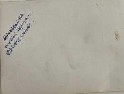 Çicekleri arkasında alıp yeni doğmuş bir bebeği kucağın alarak poz veren yetişkin bir hemşirenin fotoğrafı.ORJİNAL SİYAH & BEYAZ 17x12cm EBADINDA - 1940'LAR, 1950'LER, 1960'LAR ve 1970'LER