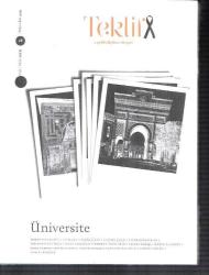 Teklif Düşünce Dergisi sayı 8  Üniversite