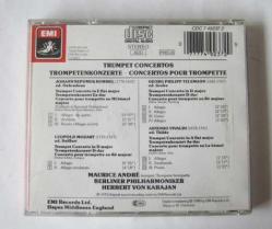 CD: Vivaldi - Telemann - L. Mozart - Hummel Trumpet Concertos [1 CD] / Maurice Andre - Herbert Von Karajan