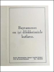 Roche Müstahzaratları - Bayram tebriği