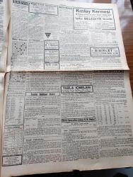 Cumhuriyet Gazetesi - 11 Temmuz 1940 - Karşılıklı Propaganda Bombardımanları Arasında Yazan Nadir Nadi Köşe Yazısı - Akdeniz'de İlk Deniz Muharebesi İtalyan Filosunun 2 Gemi Kaybıyla Neticelendi - D. N. B. nin Tahrifleri - Macarlara Verilen Cevap Balkanlarda Arazi İsteyecek Zaman Henüz Gelmemiştir - İhtilal Fransası Doğarken - İngiltere'nin Harp Masrafı Günde 7,5 Milyon Sterlin - Tarihte Türkler Ve İngilizler Yazan Ziya Şakir Yazı Dizisi - Küçük Hikaye Diploma Ve Kadın Saçı Yazan Kadircan Kaflı - Yüksek Mühendis Mektebinde Diplomalar Verildi - Türkiye Futbol Birinciliği - Hakem Kursundan Mezun Olanlar - At Yarışları Başlıyor - Yasemin Dalları Yazan Server Bedi Yazı Dizisi - Bugünkü Radyo Programı - Günün Bulmacası - Bayan Mualla Ve Kemani Sadi Kadıköy İnci Gazinosunda - Baker Büyük Mağazaları - Çapamarka - Münir Nurettin Maçkadaki Küçük Çiftlik Parkında