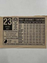 Efemera - 23 Eylül 1997 Takvim Yaprağı - kitantik - kitaLog