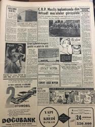 YENİ SABAH GAZETESİ 15 EYLÜL 1958 YIL :21 SAYI :7015---EOKA Sivil İngilizlere Karşı da Harp İlan Etti ---Polatkan ın Washington temasları---İstihsalimiz nüfus artışı ile denk değil --Zirai gelirlerden alınacak vergi esasları tespit edildi --Maarif Vekaleti Defter Satacak --Belediye iktisadi murakabe müdürlüğü faaliyete geçti --Kazmalı katil doktor geçinmiş ---Kevgir gibi :Siyavuşgil ---İhmal yüzünden 4 çocuk yaralandı --İstanbul Rehberi ---CHP Meclis toplantısında dün iktisadi meseleler görüşüldü ---Trafik kazasında 1 ölü ,1 yaralı --14 Namzet Futbolcu Bugün İlan Edilecek --Vefa -da ilk puanını Galatasaray dan aldı :0-0--Fenerbahçe ,Hacettepe yi ikinci devrede yendi :4-1---Taksim -Y.Direk i 2-0 ,Sarıyer de Hasköy ü 2-1 mağlup etti --Galatasaray Türkiye kürek şampiyonu --Bayar ,Babür Şahın kabrini ziyaret etti --Baykam ,Kırdar a cevap verdi --Orme işçilerinin  kongresi gürültü ve patırtı ile bitti ---Göçebe okul --Bölükbaşı dün D.P ve CHP ye çattı ---