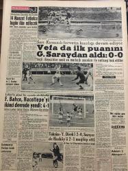 YENİ SABAH GAZETESİ 15 EYLÜL 1958 YIL :21 SAYI :7015---EOKA Sivil İngilizlere Karşı da Harp İlan Etti ---Polatkan ın Washington temasları---İstihsalimiz nüfus artışı ile denk değil --Zirai gelirlerden alınacak vergi esasları tespit edildi --Maarif Vekaleti Defter Satacak --Belediye iktisadi murakabe müdürlüğü faaliyete geçti --Kazmalı katil doktor geçinmiş ---Kevgir gibi :Siyavuşgil ---İhmal yüzünden 4 çocuk yaralandı --İstanbul Rehberi ---CHP Meclis toplantısında dün iktisadi meseleler görüşüldü ---Trafik kazasında 1 ölü ,1 yaralı --14 Namzet Futbolcu Bugün İlan Edilecek --Vefa -da ilk puanını Galatasaray dan aldı :0-0--Fenerbahçe ,Hacettepe yi ikinci devrede yendi :4-1---Taksim -Y.Direk i 2-0 ,Sarıyer de Hasköy ü 2-1 mağlup etti --Galatasaray Türkiye kürek şampiyonu --Bayar ,Babür Şahın kabrini ziyaret etti --Baykam ,Kırdar a cevap verdi --Orme işçilerinin  kongresi gürültü ve patırtı ile bitti ---Göçebe okul --Bölükbaşı dün D.P ve CHP ye çattı ---