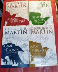 A Game Of Thrones - Taht Oyunları Cilt 1,2,3,4 Set & Takım | Kuşe Baskı