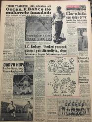 YENİ SABAH GAZETESİ 24 HAZİRAN 1958 YIL :21 SAYI :6935--Ada Türkleri aç bırakılıyor --Meclis bu sene kısa bir yaz tatili yapacak ---Kastamonu da dün Kıbrıs için and içildi .Yarın  Sivas ta bir miting var ---Şehir hatlarında zamlar indirildi --Saat kaçıran beynelmilel bir şebeke ele geçirildi --Bayrama dört gün var fakat piyasa durgun ---Konya da dünkü büyük yangın ---Zirai mahsüllerden vergi :Siayvuşgil --İstanbul Rehberi ---Moskova Ruslar Batı Almanya Sefarethanesine Tecavüz Ettiler --Sami El Sulh :Suriye ve Mısır bize fiilen harp açtılar dedi ---İsteyenler 44 liraya yarım kilo kahve alabilecekler ---Özcan Fenerbahçe ile mukavele imzaladı ---S.C Berksoy ,Herkesi yenecek güreşçi yetiştirmeliyiz diyor ---Dünya Kupası ---Galatasaray ve Beşiktaş yine kampa giriyor ---Gül Çiray 800 de birinci --Bankalar layihası kanunlaştı --Türk Güzeli ve Tehlikeli Rakibi ---