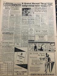 YENİ SABAH GAZETESİ 26 HAZİRAN 1958 YIL :21 SAYI :6937--Ara seçimleri bu yıl yapılmayacak---Birleşmiş Milletler talep ederse Lübnan a asker göndereceğiz--1.İstimlak suiistimali davası karara bağlandı --Averoff un asılsız iddiaları --Kıbrıs ta 50 Rum 3 Türk e saldırdı --İzmir de iki komünist daha  tutuldu --15 Güzel ,gece şehrimize geldi ---Dün İstanbul da 12 trafik kazası oldu ---Karısını döve döve öldürmüş ---Oynak Mikyas :Siyavuşgil --İstanbul Rehberi ---N.Krutçef ,Mareşal Tito yu tasfiye etmeğe karar vermiş --Amerika Türk polisine 35 vasıta gönderiyor ---Serbest takımımız Sofya dan döndü --Galatasaray Almanya dan maç teklifleri aldı --Fenerbahçe İdare Heyeti basın toplantısı yapıyor --K.Gümrük ,transferleri Beşiktaş genç 2-1 yendi ---Final maçının hakemi Fransız --Gökay 100 binlik stad için diyor ki ---Askeri liseler spor bayramı --Şehre her gün 300 ton şeker verilecek --