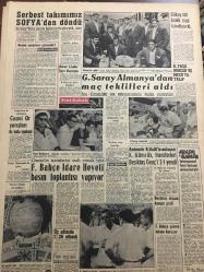 YENİ SABAH GAZETESİ 26 HAZİRAN 1958 YIL :21 SAYI :6937--Ara seçimleri bu yıl yapılmayacak---Birleşmiş Milletler talep ederse Lübnan a asker göndereceğiz--1.İstimlak suiistimali davası karara bağlandı --Averoff un asılsız iddiaları --Kıbrıs ta 50 Rum 3 Türk e saldırdı --İzmir de iki komünist daha  tutuldu --15 Güzel ,gece şehrimize geldi ---Dün İstanbul da 12 trafik kazası oldu ---Karısını döve döve öldürmüş ---Oynak Mikyas :Siyavuşgil --İstanbul Rehberi ---N.Krutçef ,Mareşal Tito yu tasfiye etmeğe karar vermiş --Amerika Türk polisine 35 vasıta gönderiyor ---Serbest takımımız Sofya dan döndü --Galatasaray Almanya dan maç teklifleri aldı --Fenerbahçe İdare Heyeti basın toplantısı yapıyor --K.Gümrük ,transferleri Beşiktaş genç 2-1 yendi ---Final maçının hakemi Fransız --Gökay 100 binlik stad için diyor ki ---Askeri liseler spor bayramı --Şehre her gün 300 ton şeker verilecek --