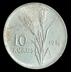 10 Kuruş 1976 Aliminyum