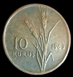 10 Kuruş 1963 Bronz