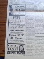 Cumhuriyet Gazetesi - 13 Mart 1942 - Her Tarafta Faaliyet Yazan Yunus Nadi Köşe Yazısı - 1000 Yunanlı Çocuk Getirildikten Sonra İkinci Bir Çocuk Kafilesi Daha Memleketimize Gelebilir - Birmanyada Japon ileri Hareketini Gösterir Harita - Büyük Şair Yahya Kemal Dün Fevkalade Kuvvetli Bir Konferans Verdi - Vişi Amerika'ya Teminat Verdi Fransız Donanması Mihvere Teslim Edilmeyecek - Yeni İran Hükümeti Kuruldu - Başvekil Doktor Refik Saydam - Ateş Koşusu Taksim Sinemasında - Safiye Ayla Maksimde - Dahi Willy Forst'un Şaheseri Operet Bu Akşam Ses Sinemasında -  Sızı Yazan Mükerrem Kamil Su Yazı Dizisi - Peri Kunduraları - Japonya'nın Siyaseti Yazan Ömer Rıza Doğrul - Hayat Sürekli Bir Savaştır Yazan Burhan Felek - İnönü Koşusu - Tanınmış Macar Artistlerinden Bayan Rita Güzelliğini İlonka Kremi Kullanıyor - Bugünkü Radyo Programı - Bulmaca - Deva Ağrı Kesici