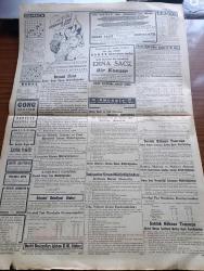 Cumhuriyet Gazetesi - 14 Mart 1942 - Fransız İngiliz Münasebetleri Yazan Yunus Nadi Köşe Yazısı - Küçük Şişelerde Rakı Satılmaması Kararlaştı - Erzincanın Yeniden İnşası Başlıyor - Berlin Operası Başmuganniyesi İstanbul'da Fotoğraf - Rus Süvarileri Fotoğraf- Şark Cephesinde Gördüklerim Alman Führerine Veda Ederken Yazan Emekli General H. Emir Erkilet Yazı Dizisi - 14 Mart Tıbbiyeliler Bayramı Yazan Profesör Doktor Kazım İsmail - İbrahim Özgür Süreyya Salonlarında - Willy Forst'un Şaheseri Operet Ses Sinemasında - Hallo Broadway Bugün Saray Sinemasında - Küçük Hikaye Yıldırım İzdivacı Yazan Hadiye İclal - Sızı Yazan Mükerrem Kamil Su Yazı Dizisi - 7 Günahkarlar Çemberlitaş Sinemasında - Va Nû'cuğum Balık Yiyelim Yazan Burhan Felek Köşe Yazısı - Erna Sack Konseri Saray Sinemasında - Gözden Pudra - Bulmaca - Singer Saat - Bugünkü Radyo Programı