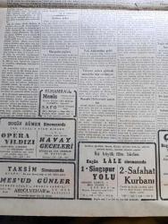 Cumhuriyet Gazetesi - 6 Haziran 1942 - İkinci Cephe Yazan Yunus Nadi Köşe Yazısı - Başvekil Doktor Refik Saydam Hava Kurumu Kurultayını Açtı - Doktor Refik Saydam Diyor Ki Kanatlı Bir Millet Haline Girmek Yolunda Yürüyoruz - Afrika Muhaberelerinde İki Tarafın Esir Aldıkları İngiliz Ve Alman Askerleri Fotoğraf - Askeri Vaziyet Libyadaki Son Mihver Taarruzunun İzahı Yazan Emekli General H. Emir Erkilet Yazı Dizisi - Şark Cephesi Sivastopol Bombalar Altında - Japon Cep Denizaltıları Madagaskara Taarruz Ettiler - Opera Yıldızı Bugün Sümer Sinemasında - Singapur Yolu Bugün Lale Sinemasında - Şahıslar ve Eserler Evliya Çelebi Yazan Ahmed Hamdi Tanpınar - Galatasaraylıların Pilavı - Ülker Fırtınası Yazan Safiye Erol Yazı Dizisi - Gene Zehirli Gaz Tehlikesi Yazan Ömer Rıza Doğrul Köşe Yazısı - Boşuna Üzüntü Yazan Burhan Felek Köşe Yazısı - Müzeyyen Senar Maksim Bahçesinde - Nevzad Akay Taksim Kristal'de - Bugünkü Radyo Programı - Yeşilköy Palas Otel Ve Lokantası Açıldı - Heybeliada Gazinosu