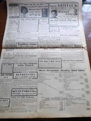 Cumhuriyet Gazetesi - 6 Haziran 1942 - İkinci Cephe Yazan Yunus Nadi Köşe Yazısı - Başvekil Doktor Refik Saydam Hava Kurumu Kurultayını Açtı - Doktor Refik Saydam Diyor Ki Kanatlı Bir Millet Haline Girmek Yolunda Yürüyoruz - Afrika Muhaberelerinde İki Tarafın Esir Aldıkları İngiliz Ve Alman Askerleri Fotoğraf - Askeri Vaziyet Libyadaki Son Mihver Taarruzunun İzahı Yazan Emekli General H. Emir Erkilet Yazı Dizisi - Şark Cephesi Sivastopol Bombalar Altında - Japon Cep Denizaltıları Madagaskara Taarruz Ettiler - Opera Yıldızı Bugün Sümer Sinemasında - Singapur Yolu Bugün Lale Sinemasında - Şahıslar ve Eserler Evliya Çelebi Yazan Ahmed Hamdi Tanpınar - Galatasaraylıların Pilavı - Ülker Fırtınası Yazan Safiye Erol Yazı Dizisi - Gene Zehirli Gaz Tehlikesi Yazan Ömer Rıza Doğrul Köşe Yazısı - Boşuna Üzüntü Yazan Burhan Felek Köşe Yazısı - Müzeyyen Senar Maksim Bahçesinde - Nevzad Akay Taksim Kristal'de - Bugünkü Radyo Programı - Yeşilköy Palas Otel Ve Lokantası Açıldı - Heybeliada Gazinosu