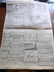 Cumhuriyet Gazetesi - 28 Haziran 1942 - Mısır'da Harb - Afrika'da Harekat Mihver Ordusu - Kömür Fiyatlarına Yapılacak Zam - Akdeniz'de İngilizler İçin Kapalı Veya Geçilmesi Müşkül Hale Gösterir Harita - Mussolini - İtalya Gene Eski Talebini Tutturdu - Beden Terbiyesi Teşkilatının Islahı - Hastabakıcı Hemşirelere Diploma Verildi - Haftanın Şakaları Yazan Burhan Felek Köşe -  La Turquie İsimli Fransızca Siyasi Bir Akşam Gazetesi Çıkarılmaya Başlandı - Müzeyyen Senar Cağaloğlu Çiftesaraylar Bahçesinde - Boşanmada Güçlük Ve Kolaylık Meselesi Yazan Hıfzı Veldet Yazı Dizisi - Ülker Fırtınası Yazan Safiye Erol Yazı Dizisi - Alman Tenisçileri Geldi - Bütün Halk Radyo Yıldızı Nevzad Akay'ı Görmek İçin Taksim Kristal'e Koşuyor - İdris Müshil Limonatası - Bugünkü Radyo Programı - Majik Saç Eksiri - Rumelihisar Necip Bey Bağı Hayvanat Bahçesinde - Radyofon Pic Kup İğneleri - Heybeliada Plaj Gazinosu