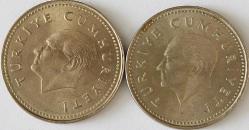 Türkiye Cumhuriyeti 1992 Yılı 2500 Lira Ters Düz Takım 8601