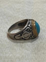 Turkuaz taşlı yüzük