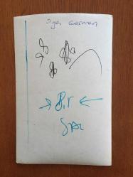 ŞARKICI NECO'NUN ORİJİNAL FOTOĞRAFI 18 x 12 cm EBADINDA - SOL YANAĞINDA ŞİŞLİK OLUŞAN NECO'NUN YAKINDAN BİR FOTOĞRAFI