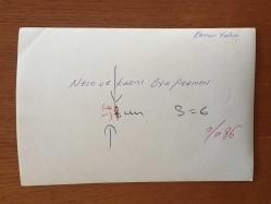 ŞARKICI NECO'NUN ORİJİNAL FOTOĞRAFI 18 x 12 cm EBADINDA - NECO ve EŞİ OYA GERMEN BİRBİRLERİNE SARILIRKEN