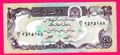 LOT.4 » AFGHANISTAN 20 Afghanis 1979 p56a UNC (TK 17 447) ÇİL