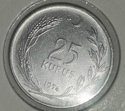TÜRKİYE 1974   25  KURUŞ