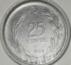 TÜRKİYE 1963   25  KURUŞ