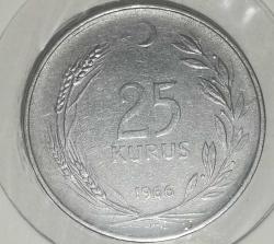 TÜRKİYE 1966   25  KURUŞ
