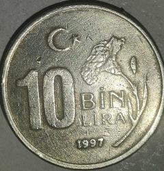 TÜRKİYE 1997   10 BİN LİRA