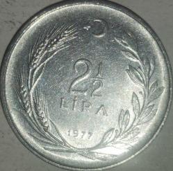 TÜRKİYE   1977   2,5  LİRA