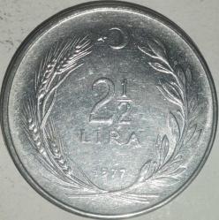 TÜRKİYE   1977   2,5  LİRA