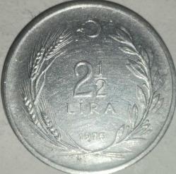 TÜRKİYE   1975    2,5  LİRA