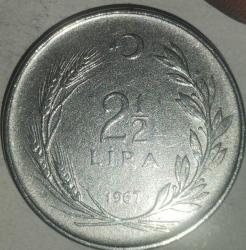 TÜRKİYE   1967    2,5  LİRA