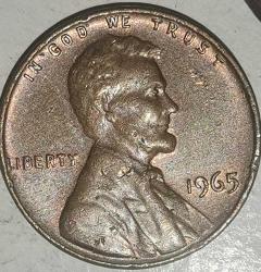 AMERİKA  1965     1 CENT