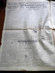 Cumhuriyet Gazetesi - 12 İkinciteşrin (Kasım) 1944 - Havacılık Konferansı Ve Türkiye Yazan Abidin Daver Köşe - Ebedi Şefimiz Atatürk'ün 6. Ölüm Yılı Dolayısıyla Anma Yapıldı Fotoğraf - İsmet İnönü Ebedi Şefin Mezarına Çelebi Koyuyor Fotoğraf - Sovyet Orduları Tuna Nehrini Geçti - Bebek İstinye Yolu Dün Açıldı - Amerikalı Boksörlerle Dün Yapılan Müsabaka - Üç Karşılaşmadan İkisini Boksörlerimiz Birini De Amerikalı Abrahams Kazandı Fotoğraf - Dün Fenerbahçe Stadyumunda Büyük Bir Tören Yapıldı İzciler And İçtiler - Washington Büyükelçimiz Münir Ertegün Vefat Etti - Almanların Yeni Silahı - Haftanın Şakaları Yazan Burhan Felek - Kapıdan Bir Kadın Girdi Yazan Warwick Deeping Yazı Dizisi - Öldürün Bu Kadını Bugün Taksim Sinemasında - Ses Tiyatrosunda Leblebici Horhor Ağa -  Müzeyyen Senar Işıl Borsa Kıraathanesinde - Derman Ağrı Kesici - Zehra Bilir Safiye Tokay Ve Salahaddin Pınar Her Akşam Novotni Oteli Altında Aile Saz Salonunda - Mualla Gökçay Her Akşam Maksimde -  Çapamarka