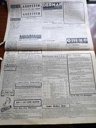 Cumhuriyet Gazetesi - 16 Birinciteşrin (Ekim) 1944 -  Bundan Sonra Harp Değil İntihardır Yazan Abidin Daver Köşe Yazısı - Macaristan Mütareke İstedi - Genelkurmay Başkanının Macar Ordusuna Günlük Emri - Sovyet Orduları Prusyaya Girdi Fotoğraf - Ankara'da At Yarışları - Başvekilimiz Şükrü Saracoğlu Amatör Atçıları Kabul Ederek Kendilerine İltifatta Bulundu - Aachen Şehri Düştü - Belçika'da Kurtarılan Bir Şehirde Çocuklar Amerikan Askerlerini Çiçeklerle Karşılıyor Fotoğraf - Mussolini'nin Siyah Gömleklilere Hitabesi - Mareşal Rommel Öldü - Yunanistan'da İngiliz Kıtaları Süratle İlerliyor - Tifo Hastalığı Artıyor - Bütün Liselerde Bir Spor Yurdu Kuruluyor - Düşman İşgaline Uğrayan Memleketler - Doludizgin Yazan Rene Fanjailaz Yazı Dizisi - Karanlıkta Yürümenin Adabı Yazan Burhan Felek Köşe Yazısı - Churchill Şerefine Verilen Müsamere - Bugünkü Radyo Programı - Bulmaca - Derman Ağrı Kesici - Rida Diş Suyu - Tural Öksürüğü Ve Bronşiti Derhal Keser - Soğuk Algınlığına Karşı Koton
