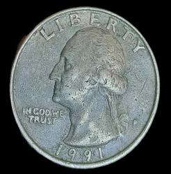 Amerika 1991 P Qaerter Dolar